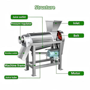 High Efficiency Orange Crushing <b>Juicing</b> Crushed Ice Juicer <b>Machine</b> Commercial Apple Pineapple Kiwis Mangos Juicer <b>Machine</b> - Product Image 3