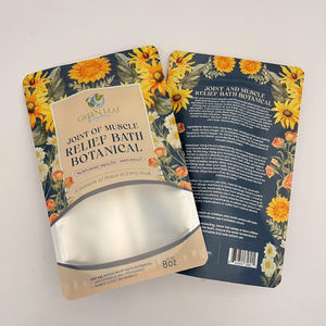 Disesuaikan 100 buah 500 buah MOQ rendah kunci ritsleting kemasan makanan kustom Digital cetak berdiri tas kantong dengan jendela jelas - Product Image 1