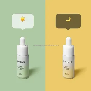 Kit Label pribadi perawatan kulit, Pelembab pemutih serum siang malam AHA Vitamin C set Perawatan Kulit serum Wajah