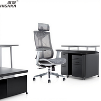 Dossier haut ergonomique accoudoirs réglables chaise de travail d'ordinateur de maille avec le soutien lombaire