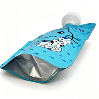 Sachets personnalisés imprimés pour aliments pour animaux, étanches, avec bec verseur, en aluminium et plastique, imprimés par gravure, pour l'emballage de nourriture pour chats