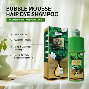 Shampoo Colorante Nero per Uso Quotidiano OEM/ODM, <span class=keywords><strong>Tinta</strong></span> <span class=keywords><strong>Semipermanente</strong></span> a Lunga Durata, Colore Nero Naturale con Ingredienti Ecologici - Product Image 6