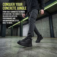 Chaussures de travail décontractées pour hommes, fabriquées sur mesure en tissu imperméable, avec dessus thermocollé, semelle en caoutchouc légère et antidérapante, chaussures d'entraînement