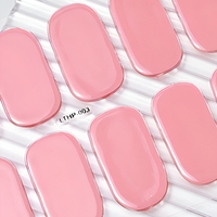 16 Bandes d'ongles en gel UV semi-durcies à couverture complète, autocollants pour ongles, étanches, en acrylique, type patch coulissant
