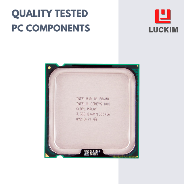 E8600 2-Core 2-Thread Desktop CPU 3.33GHz 6MB Cache LGA775 65W