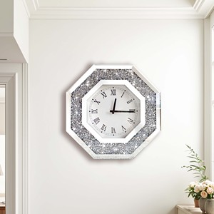 Chất Lượng Cao Đồng Hồ Treo Tường Bát Giác Gương Kính Đồng Hồ Dễ Thương Kim Cương Đồng Hồ Cho Tường Trang Trí Nội Thất Hoàn Hảo Trang Trí Nội Thất Cho Phòng Ngủ - Product Image 2