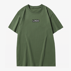 <span class=keywords><strong>T</strong></span>-<span class=keywords><strong>shirt</strong></span> personnalisé de luxe 100% coton 220 g/m² épais et surdimensionné pour <span class=keywords><strong>homme</strong></span>, manches courtes, streetwear décontracté, uni ou <span class=keywords><strong>imprimé</strong></span> - Product Image 2