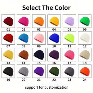 Bonnet en tricot acrylique personnalisé avec logo de marque privée, style pêcheur à revers court pour hommes et femmes - Idéal pour la plage et les voyages - Product Image 6