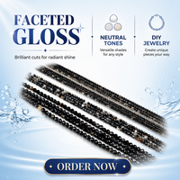 Perles d'agate à facettes à rayures noires 2/3/4 MM, diamètre du trou 1 mm, pierres semi-précieuses naturelles, beauté classique pour la fabrication de bijoux