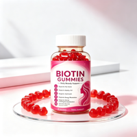 Gummies à la Biotine aux Saveurs Assorties de Cassis, Original, Acidulé, Pomme Verte Naturelle