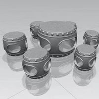 Reazone RZL06b Moule 3D en plastique ABS haute précision pour mobilier de jardin en béton, table, chaise, décoration extérieure, moule avec garantie de 3 ans