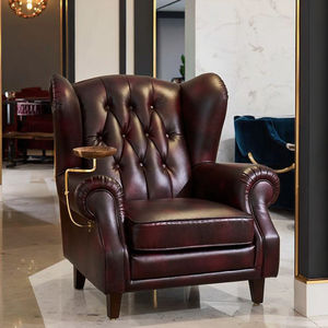 Aviator retro da công nghiệp cao trở lại cánh ghế phong cách gác xép cổ điển cho phòng ngủ khách sạn ăn uống có tính năng da thật - Product Image 3