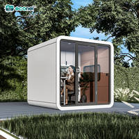 Cabine Modulaire Moderne Respirante ECONEL Apple en Acier 20FT/40FT – Stand de Service pour Supermarché Européen, Bureau Mobile Préfabriqué, Pod Commercial