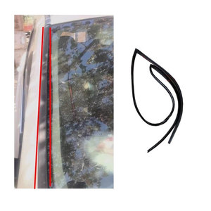 Bande d'étanchéité de pare-brise avant de voiture, garnitures de déflecteur de pluie pour Toyota RAV4 <span class=keywords><strong>XA40</strong></span> 2013 2014 2015 2016 2017 2018, modification automobile - Product Image 2