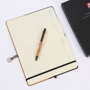 ชุดของขวัญสมุดโน้ตคอร์ก - สมุดบันทึกรักษ์โลกพร้อมสายรัด ปิดด้วยสายรัด เหมาะสำหรับของขวัญองค์กรและโปรโมชั่น - Product Image 4