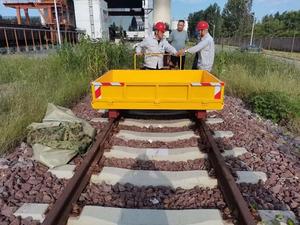 Chariot de transfert sur rail motorisé 6t en acier <span class=keywords><strong>Leina</strong></span> Heavy Industry avec alimentation par batterie, certifié ISO/CE pour les usines de fabrication - Product Image 4