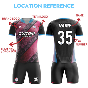 <span class=keywords><strong>Divise</strong></span> da <span class=keywords><strong>Calcio</strong></span> a Sublimazione all'Ingrosso, Maglia da <span class=keywords><strong>Calcio</strong></span> Personalizzata ad Asciugatura Rapida, Kit da <span class=keywords><strong>Calcio</strong></span> Traspiranti per Uomo H383 - Product Image 3