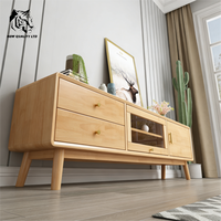 Meuble TV en bois moderne, fabriqué en usine, prix abordable, personnalisable, écologique, avec rangement, prêt à être expédié, pour la maison, le salon, l'hôtel
