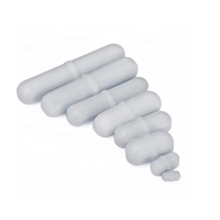 Barra agitadora de laboratorio blanca B, barra agitadora magnética de PTFE, barras giratorias AlNiCo, anillo, mezclador agitador magnético, batidos de café, Material de laboratorio