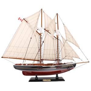 Modèle de <span class=keywords><strong>bateau</strong></span> à voile canadien à nez bleu en bois personnalisé, artisanat nautique, décoration, souvenir, cadeau, modèle de navire - Product Image 2