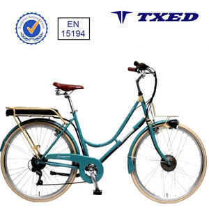 Bicicleta Eléctrica Urbana TXED Retro para Mujer, Batería de Litio de 36V 10Ah, Verona Deluxe 26'', 250W, 25km/h, 60km de Autonomía - Product Image 2