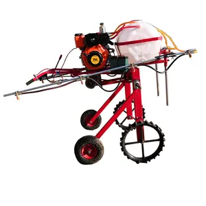 New agricultural equipment farm use walking tractor self-propelled 4m boom sprayer with 7.5HP gasoline engine