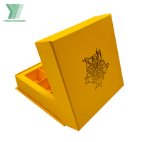Caja de Regalo de Chocolate de Lujo Hecha a Mano con Materiales Reciclados Ecológicos, Caja de Chocolate Personalizada de 9 Compartimentos para las Fiestas