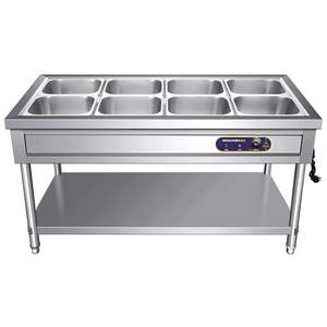 Commercial Stainless Steel Electric Heating Insulated Dining <strong>Cart</strong> with Constant Temperature Silver Color for Fast Food <strong>Service</strong> - Product Image 1