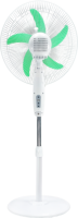 Offre Spéciale du Panama Ventilateur de sol rechargeable AC/DC Ventilateur de sol rechargeable à batterie solaire au lithium avec double ampoules et panneaux solaires