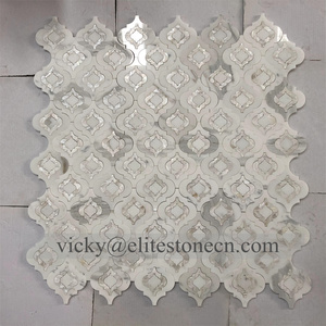 بلاط فسيفساء بيانكو أورو من الرخام الأبيض الطبيعي بتصميم عصري لتزيين الجدران - Product Image 4