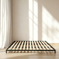 Sommier à lattes amovible à angle droit, support de matelas en métal durable avec bande auto-agrippante