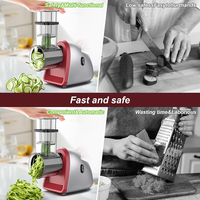 Volautomatische Elektrische Groentesnijder Slicer Salade Shooter Shredder & Kaas Rasp Fruit & Groente Snijmachine