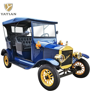 Carrito de Golf Eléctrico de Lujo de 6 Plazas con Certificación <span class=keywords><strong>EEC</strong></span>/CE, Estilo Retro Vintage para Transporte de Huéspedes en Resorts y Hoteles - Product Image 2