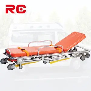 Barella pieghevole di caricamento automatico del carrello della barella dell'ambulanza dell'ospedale di prezzi all'ingrosso con le ruote