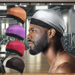 HZM-10043 hommes soyeux bas vague casquette bonne compression <span class=keywords><strong>bandana</strong></span> sur <span class=keywords><strong>Durag</strong></span> - Product Image 3
