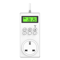 Termostato Inalámbrico Digital para Habitaciones, Control de Temperatura Inteligente Montado en la Pared para Hogar, Oficina y Hotel