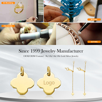 Bijoux en or massif jaune véritable 14K fermoirs à fleurs personnalisés pour bracelets et colliers crochets et accessoires de fermeture de chaîne