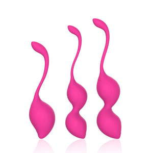 Ensemble de boules de Kegel en silicone pour femmes, entraînement des muscles du plancher pelvien, boules Ben Wa imperméables, exercices de resserrement vaginal pour débutantes - Product Image 2