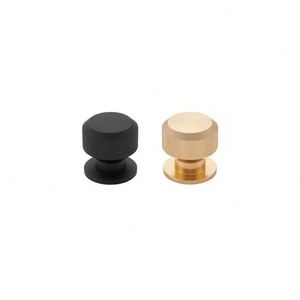 Juego de tiradores y pomos modernos de aluminio moleteado para gabinetes de cocina, cómodas, armarios, dormitorios y cajones de villa - Product Image 3