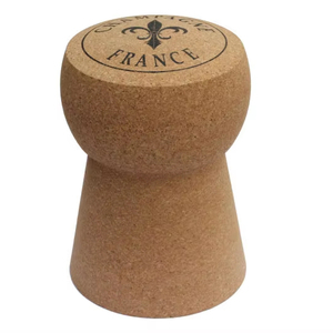 Muebles de Corcho, Taburete de Bar de Corcho XL, Mesa Auxiliar de Corcho Color Champán para Bodega, OFERTA - Product Image 1