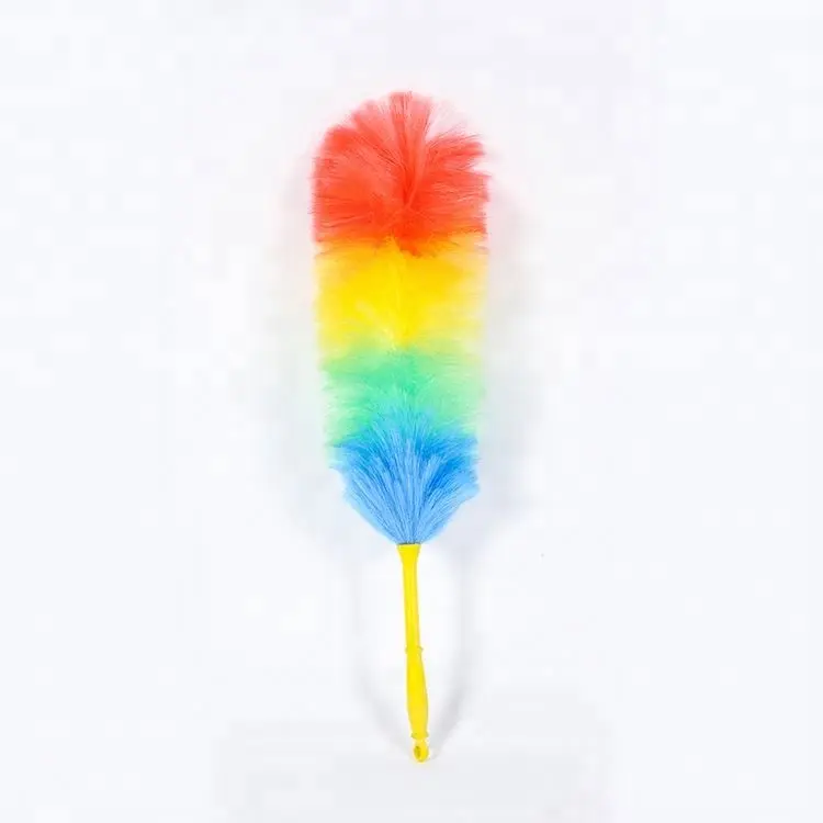 microfiber rainbow color feather pp duster