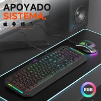 Clavier LED RGB personnalisé OEM pour ordinateur PC, clavier de jeu avec couleur réglable pour les joueurs