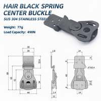 Loquet rotatif noir Bingshuo Hardware en acier inoxydable 304, boucle de verrouillage à montage en surface pour boîtes et flight cases