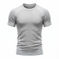 Camisetas Deportivas de Poliéster para Hombre, Lisas, sin Mangas, Cuello Redondo, Ajustadas, Transpirables y de Secado Rápido, 100% Tejido, 180