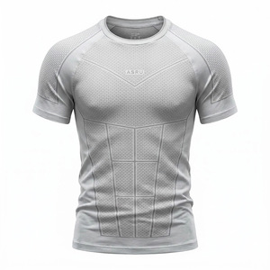 Camisetas de Poliéster para Hombre al por Mayor, 100% Tejido, Cuello Redondo, Sin Mangas, Corte Ajustado, Transpirables, de Secado Rápido, Estilo Deportivo, 180g - Product Image 2