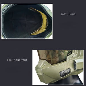 หมวกกันน็อคหัวหน้าเผ่าฮาโลอินฟินิตหมวกกันน็อคเรซินลายดาวแบบแข็งหมวกคอสเพลย์ผู้บัญชาการสงคราม - Product Image 4