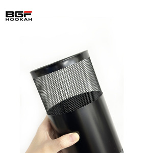 Venta al por mayor de China, cubierta de viento Shisha de Metal negro, accesorios de cachimba <span class=keywords><strong>para</strong></span> cachimba, <span class=keywords><strong>jaula</strong></span> de carbón Shisha - Product Image 2