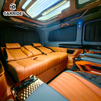 CARRIDE Elite Cabine Galaxy futuriste de luxe Mercedes V260 Chaises de capitaine VIP sur mesure Canapé-lit électrique en acier inoxydable