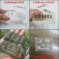 Étiquettes personnalisées en organza fin imprimées au silicone, étiquettes principales non irritantes pour la production en série d'usines de sous-vêtements, prix compétitif