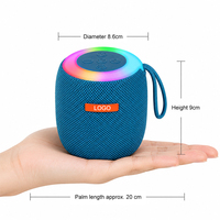 Altavoz con Luz Nocturna para Fiestas, Altavoz Inalámbrico Impermeable, Mini Altavoz con Luz RGB, Altavoz de Música para Exteriores, para Regalo, con Logotipo Personalizado